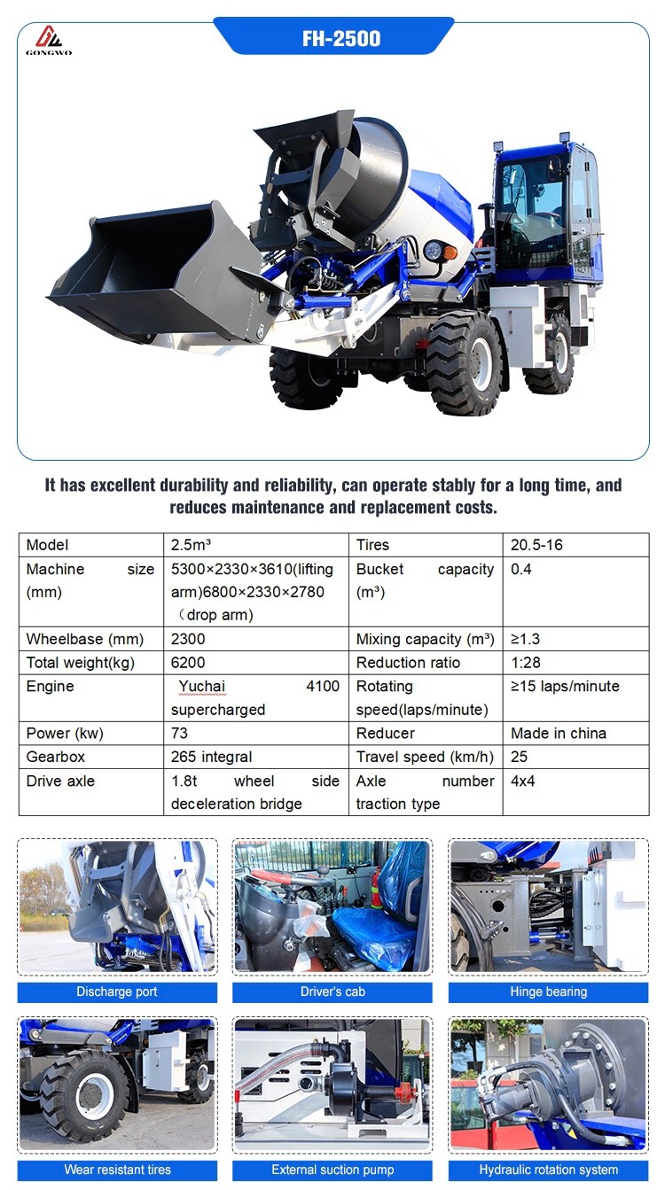 camión hormigonera autocargable