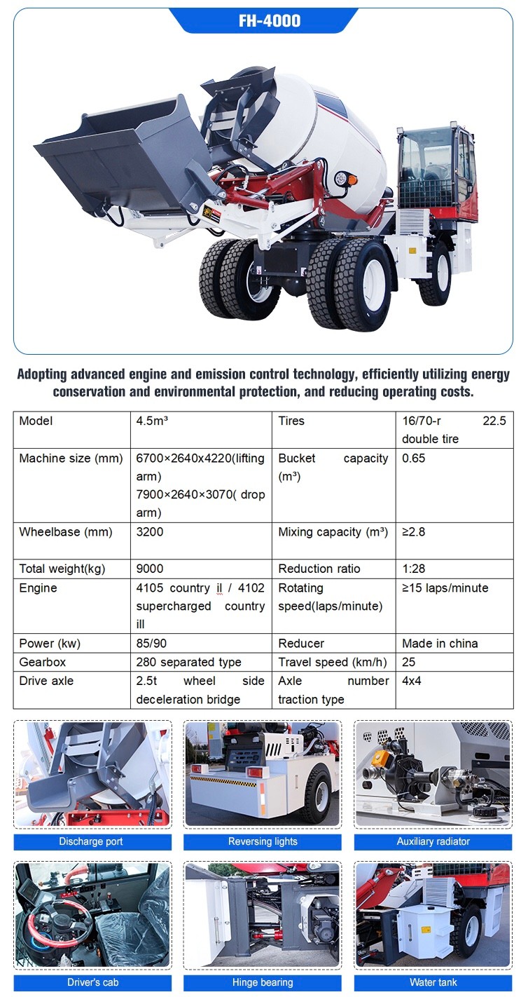 camión hormigonera autocargable