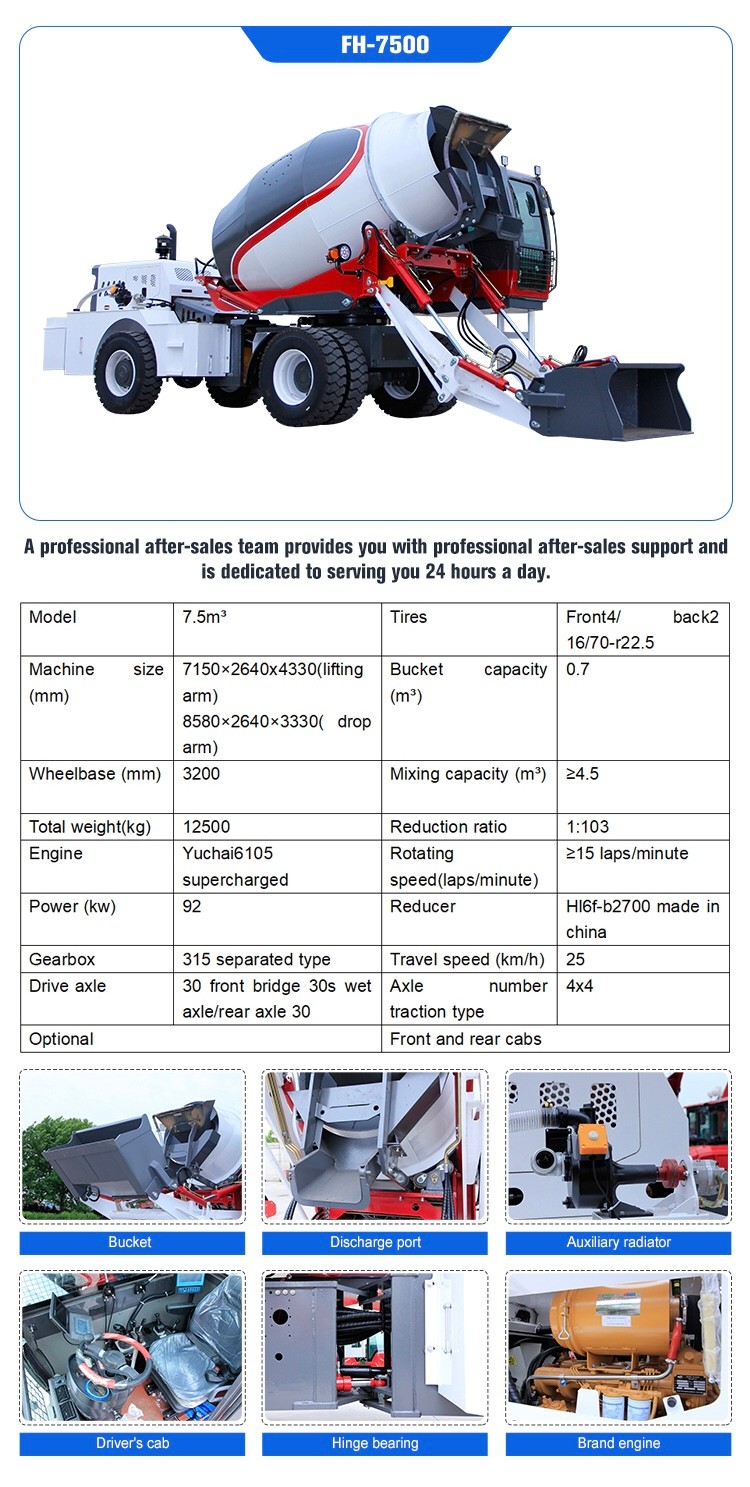 camión hormigonera autocargable