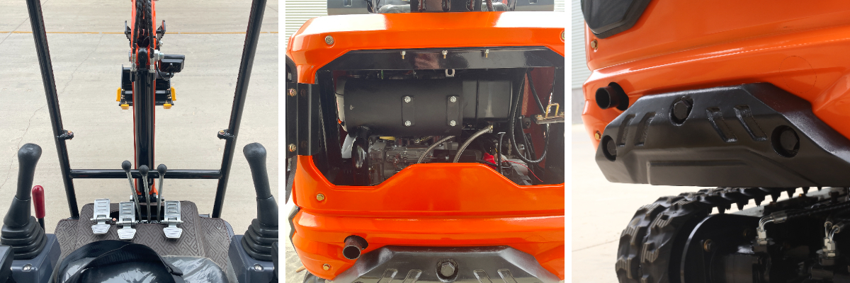 excavadora de 1,2 toneladas