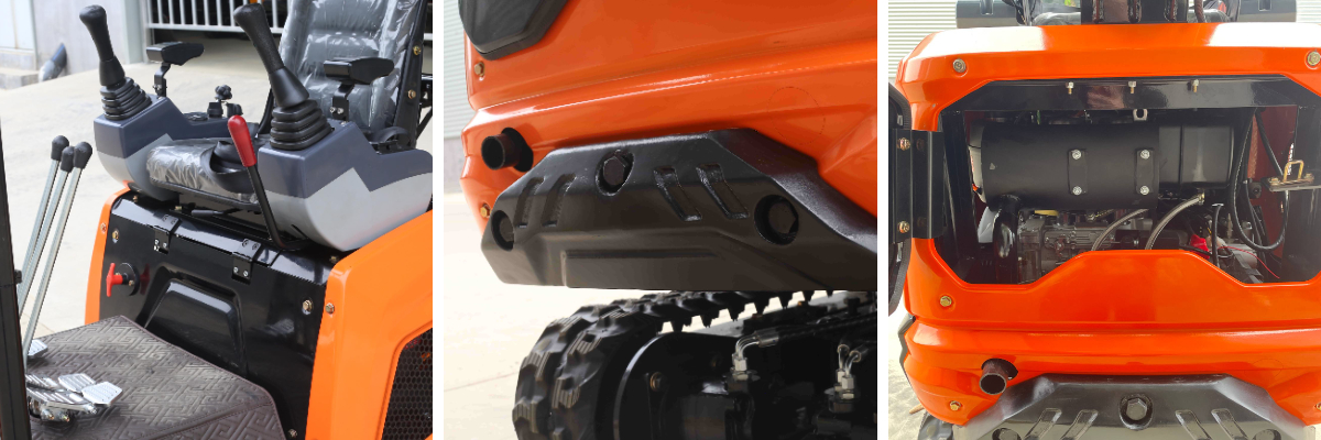 miniexcavadora de 1 tonelada